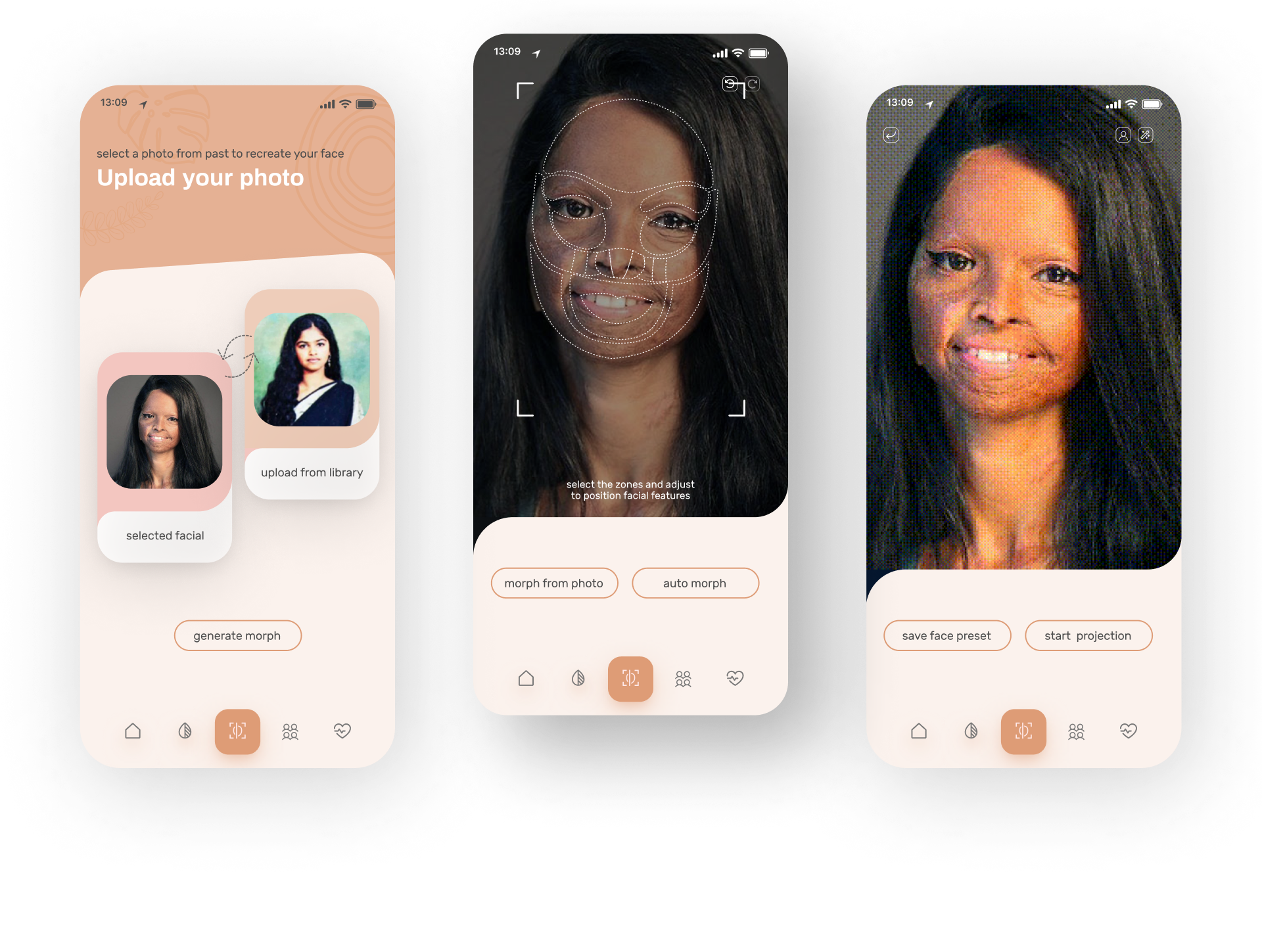Facial construction